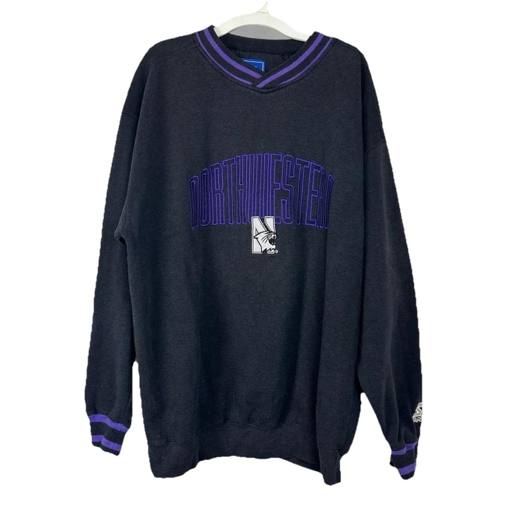 Vintage‎ Men's Northwestern University Wildcats Sweatshirt Size L Sportswear